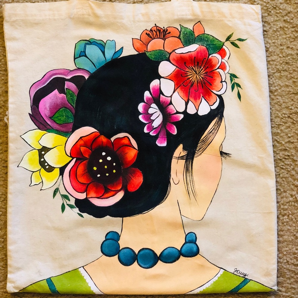 Hand paint  tote 🖼🖌